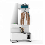 Вешалка настенная белая Strict Lines варинант исполнения - 2 | Loft Concept в Саратове