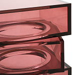 Стол журнальный в форме кубов Acrylic Furniture Lumina Crimson Clarity варинант исполнения - 3 | Loft Concept в Саратове