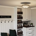 Потолочный светильник со стеклянным плафоном в виде купола Quoizel варинант исполнения - 6 | Loft Concept в Саратове