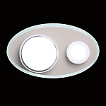 Бра овальной формы белого цвета с 2-мя лампами Lunar Pebbles варинант исполнения - 3 | Loft Concept в Саратове