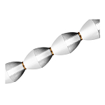 Подвесной светильник линейный в сочетании двух разных фактур стекла Enchanting варинант исполнения - 4 | Loft Concept в Саратове