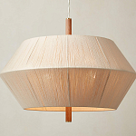 Люстра из дуба с веревчатым абажуром Rope Oak Chandelier варинант исполнения - 2 | Loft Concept в Саратове