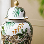 Ваза из фарфора с ручной росписью Leopard Collection  варинант исполнения - 5 | Loft Concept в Саратове