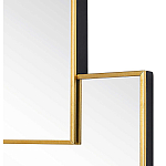 Золотое зеркальное панно из зеркальных квадратов Overlapping варинант исполнения - 1 | Loft Concept в Саратове