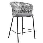 Стул барный с декоративным плетением на спинке и подлокотниках Chair Weave варинант исполнения - 2 | Loft Concept в Саратове