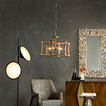 Подвесной светильник в форме фонаря коричневый Brown Eco Lantern варинант исполнения - 2 | Loft Concept в Саратове