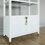 Стеллаж со стеклянными полками Elsa Dreams White варинант исполнения - 2 | Loft Concept в Саратове