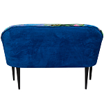 Диван двухместный из натурального бука синий с цветным принтом Impressionism in Art варинант исполнения - 2 | Loft Concept в Саратове