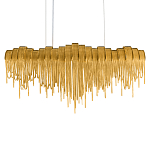 Люстра подвесная с металлическими дугами и длинными цепочками 115 см Atlantis Chain варинант исполнения - 8 | Loft Concept в Саратове