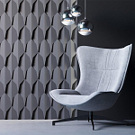 Гипсовая 3D Панель DRAGON SCALE - D варинант исполнения - 2 | Loft Concept в Саратове