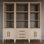 Модульный стеллаж Primo из трех составных элементов Светлый дуб варинант исполнения - 2 | Loft Concept в Саратове