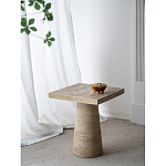 Столик приставной с квадратной столешницей Textured Cream Table варинант исполнения - 9 | Loft Concept в Саратове