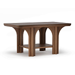 Стол кофейный деревянный с арочным основанием Arch Passage варинант исполнения - 1 | Loft Concept в Саратове