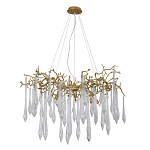 Люстра подвесная с прозрачными подвесками в форме капель Droplet Chandelier варинант исполнения - 2 | Loft Concept в Саратове