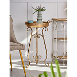 Столик приставной на фигурном подножии Magnificent Century варинант исполнения - 4 | Loft Concept в Саратове