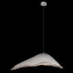 Подвесной светильник с асимметричным волнообразным абажуром и фактурной бахромой по краю Tactile Line варинант исполнения - 9 | Loft Concept в Саратове