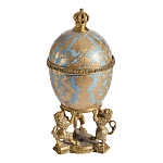 Шкатулка на величественных львах из фарфора с бронзовыми элементами Eden Garden варинант исполнения - 3 | Loft Concept в Саратове