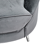 Диван с мягкой обивкой из ткани серый Ethan Sofa варинант исполнения - 3 | Loft Concept в Саратове