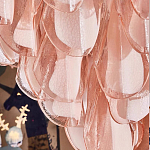 Люстра из стекляных розовых лепестков Petalled Illuminator варинант исполнения - 2 | Loft Concept в Саратове