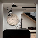 Панно на стену из шерсти мериноса Белый Круг  варинант исполнения - 2 | Loft Concept в Саратове