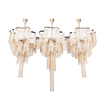 Люстра большая из золотистых металлических цепочек Atlantis Chain варинант исполнения - 2 | Loft Concept в Саратове