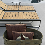 Шезлонг на металлическом каркасе с регулируемой спинкой GUELL Sunbed варинант исполнения - 4 | Loft Concept в Саратове