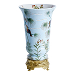 Ваза из фарфора с бронзовыми элементами Tropical Garden варинант исполнения - 2 | Loft Concept в Саратове