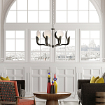 Люстра с плафонами в виде черно-белых дисков Ideal Shade Combination варинант исполнения - 2 | Loft Concept в Саратове