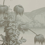 Обои ручная роспись Le Brésil Crystal Grey варинант исполнения - 3 | Loft Concept в Саратове