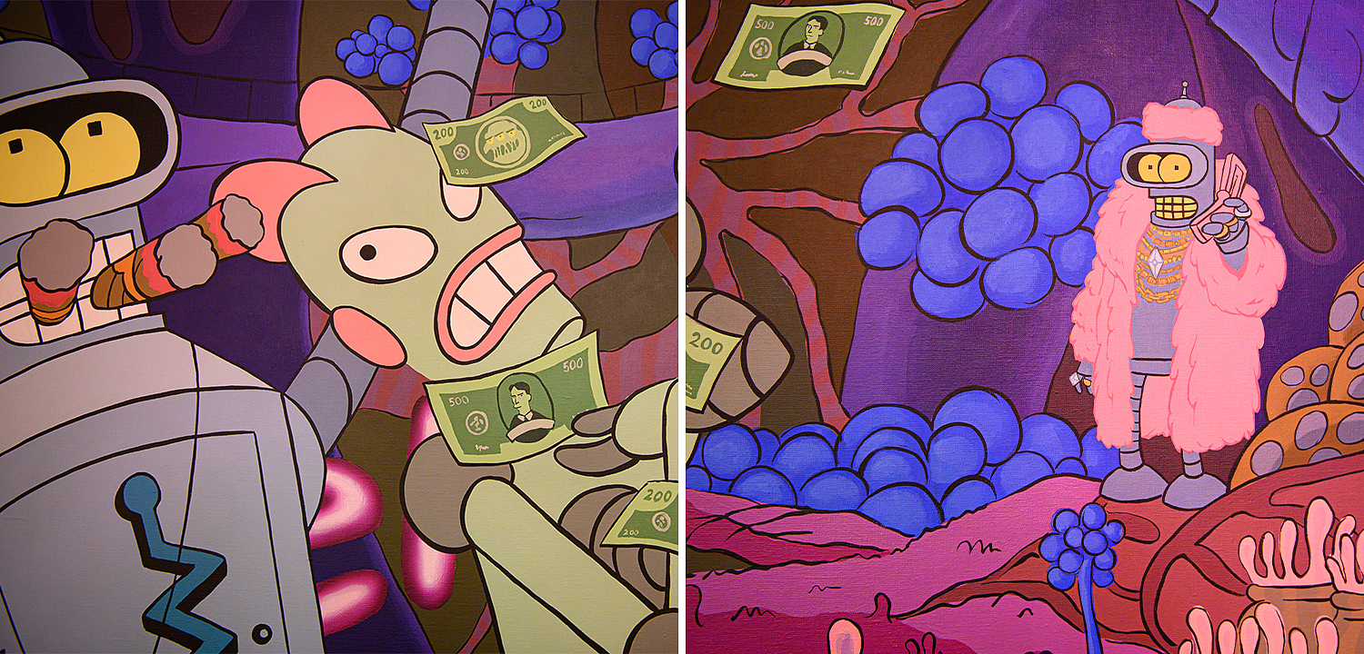 Картина Futurama Bender Make it Rain Картина Futurama Bender Make it Rain - Loft-Concept в Саратове