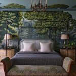 Обои ручная роспись Malmaison Special Colourway on Auguste scenic paper варинант исполнения - 1 | Loft Concept в Саратове