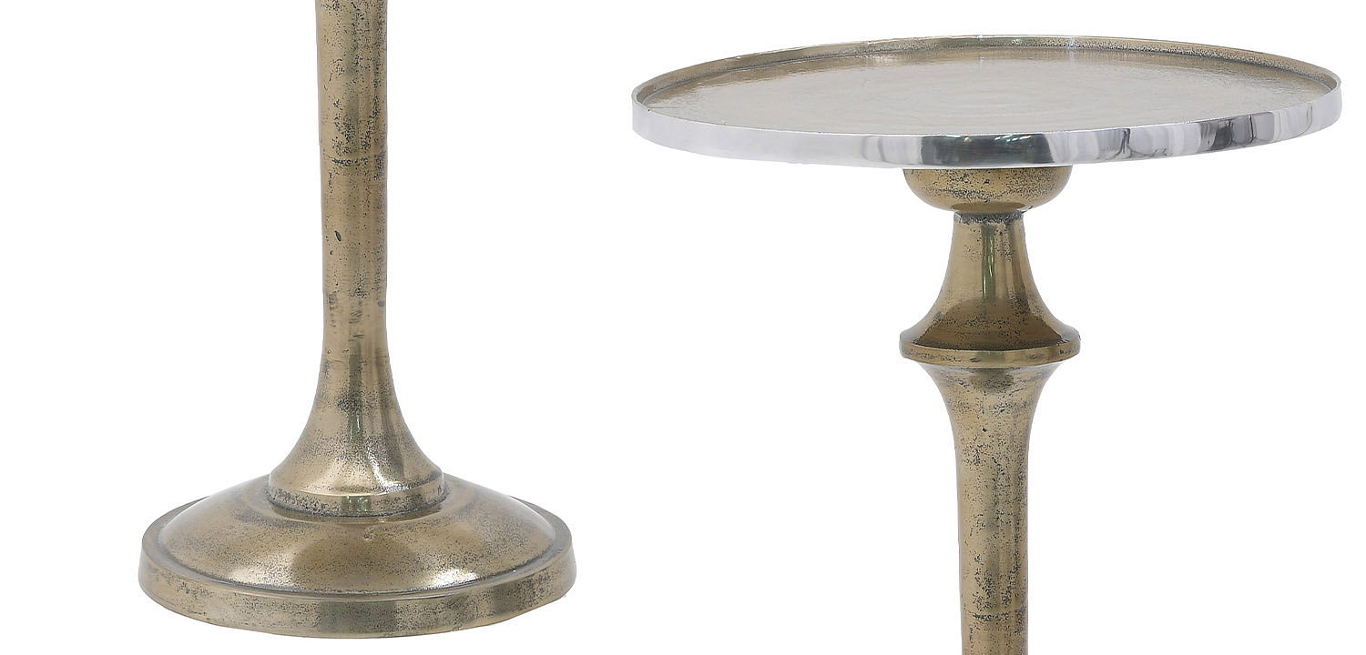 Круглый приставной стол Bourne Patina Side Table Круглый приставной стол Bourne Patina Side Table - Loft-Concept в Саратове