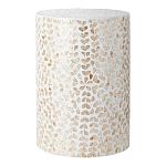 Столик с инкрустацией с перламутровым узором Jean Cream варинант исполнения - 1 | Loft Concept в Саратове