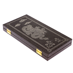 Подарочные нарды из натурального камня с гравировкой Backgammon from Stone варинант исполнения - 5 | Loft Concept в Саратове