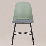 Стул из прочного пластика на металлическом основании Anora Green  варинант исполнения - 2 | Loft Concept в Саратове