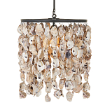 Люстра овальная с подвесками из устричных раковин Sea Ravens варинант исполнения - 2 | Loft Concept в Саратове