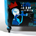 Кресло "Баския и Уорхол" Basquiat Warhol graffiti chair натуральная кожа варинант исполнения - 9 | Loft Concept в Саратове