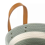 Корзина для хранения с ручками Interlacement Green варинант исполнения - 2 | Loft Concept в Саратове