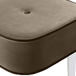 Квадратный мягкий пуф на белых ножках Winton Pouf Square варинант исполнения - 4 | Loft Concept в Саратове