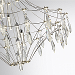 Люстра подвесная из металла с прозрачными подвесками из хрусталя Quasar 93 варинант исполнения - 10 | Loft Concept в Саратове