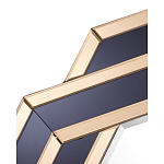 Зеркало восьмиугольное в черно-золотистой раме Pairing варинант исполнения - 2 | Loft Concept в Саратове