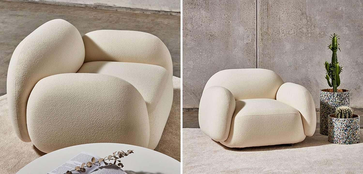 Мягкое кресло для гостиной La Lume Boucle Armchair Мягкое кресло для гостиной La Lume Boucle Armchair - Loft-Concept в Саратове