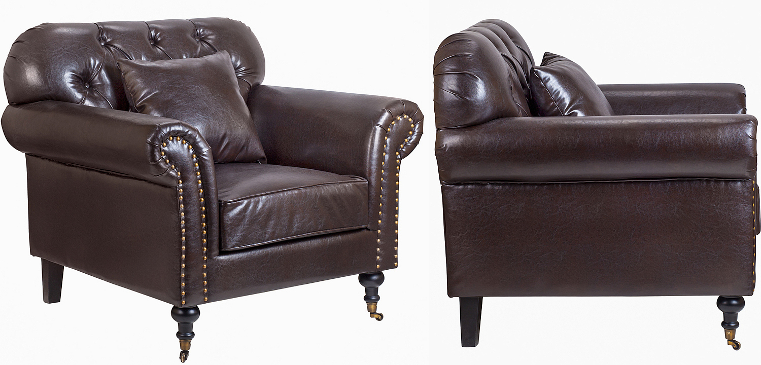 Кресло Taddeo Armchair brown Кресло Taddeo Armchair brown - Loft-Concept в Саратове