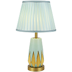 Настольная лампа с абажуром Femia Turquoise Gold Table Lamp варинант исполнения - 1 | Loft Concept в Саратове