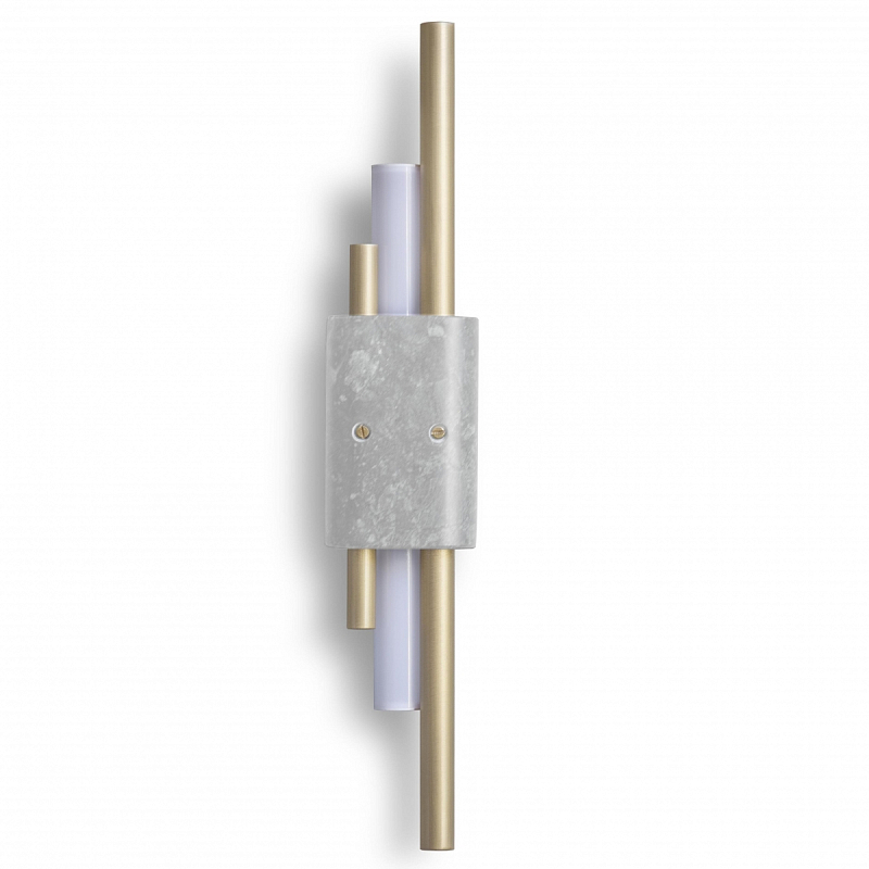 Бра Bert Frank TANTO SMALL WALL LIGHT Латунь Серый Белое матовое стекло Бра Bert Frank TANTO SMALL WALL LIGHT Латунь Серый Белое матовое стекло в Саратове | Loft Concept