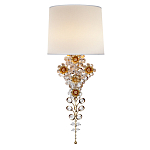 Бра с цветочным основанием и тканевым абажуром Tugella Flower Lamp варинант исполнения - 1 | Loft Concept в Саратове