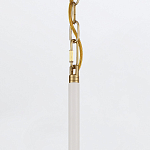 Подвесной светильник с плафоном в форме плоского купола и белой шарообразной лампой Eurofase варинант исполнения - 13 | Loft Concept в Саратове