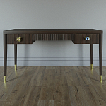 Письменный стол Elsa Dreams Walnut Шпон дерево с двумя ящиками варинант исполнения - 1 | Loft Concept в Саратове