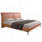 Кровать двуспальная коричневая из экокожи Modern Look варинант исполнения - 1 | Loft Concept в Саратове
