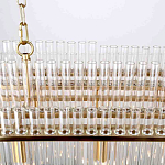 Люстра подвесная овальная со стеклянными трубками Nembus варинант исполнения - 4 | Loft Concept в Саратове